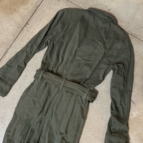 Reformation Jeans Utility Jumpsuit Army Green - Picture 4 of 6